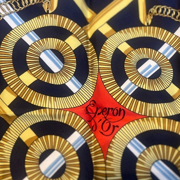 Hermes Paris Eperon D'or by Henri d' Origny Silk Scarf  35X35 - Picture 9 of 10